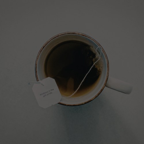 A steaming cup of tea